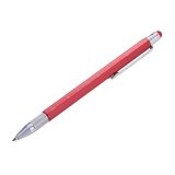 TROIKA CONSTRUCTION SLIM MULTITASKING BALLPOINT בצבע אדום, עט קונסטרקשיין טרוקיה, עט קונסטרקשיין סלים