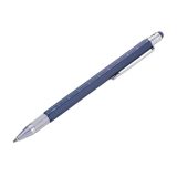 עט קונסטרקשיין טרויקה, קונסטרקשיין סלים, TROIKA CONSTRUCTION SLIM MULTITASKING BALLPOINT בצבע כחול, עט קונסטרקשיין עם סטיילוס