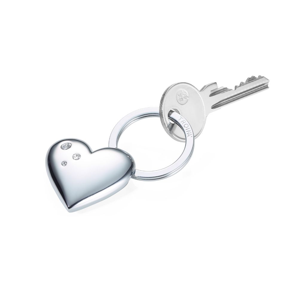 TROIKA -GIRLS BEST FRIEND _Shiny מחזיק מפתחות בצורת לב, מחזיק מפתחות מעוצב