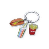 TROIKA KEY HOLDERS I LOVE BURGERS - מחזיק מפתחות המבורגר _3 תיליונים, מחזיק מפתחות של טרויקה