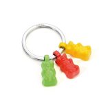 TROIKA Keyring 3 HARIBO COLORFULL CHARMS מחזיק מפתחות בצורת דובני גומי צבעוניים ,מחזיקי מפתחות מעוצבים