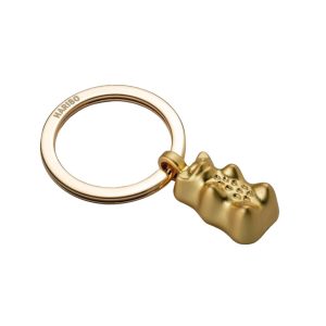 TROIKA Keyring HARIBO GOLDBEAR מחזיק מפתחות בצורת גומי דובונים, מחזיק מפתחות מעוצב