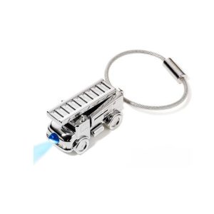 Troika Light FIRE ENGINE Keyring with LED Light מחזיק מפתחות בצורת כבאית עם פנס, מחזיק מפתחות מעוצב