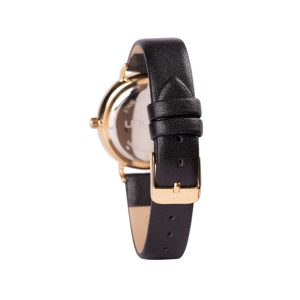 שעון יוקרתי לאישה - Ungaro Watch Paola Black, שעון אונגרו לאישה, שעון עם רצועת עור איכותית