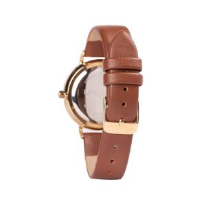 שעון יוקרתי לאישה - Ungaro Watch Paola Camel, שעון אונגרו בצבע חום, שעון עם רצועת עור לנשים