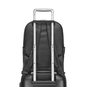 תיק גב שחור - CLASSIC BACKPACK MOLESKINE -מולסקין, תיק גב אלגנטי למחשב נייד 15 אינץ, תיק גב דמוי עור