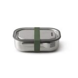BLACK & BLUM_Steel Lunch Box Large_OLIVE-קופסת אוכל רב פעמית מתכת גדולה- בצבע ירוק