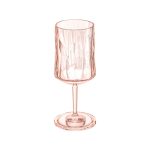 KOZIOL Superglas 200ml CLUB No.9 transparent rose quartz כוס יין בלתי שבירה בצבע ורוד שקוף, קוזיאול, כוס ליין בלתי שבירה, כוס ליין מפלסטיק
