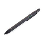 עט כדורי שחור זהב TROIKA CONSTRUCTION SET , עט שחור, עט עם סרגל, עט באריזה, עט טרויקה, עט עם מברז