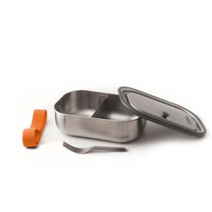 BLACK & BLUM_Steel Lunch Box Large_ORANGE - קופסת אוכל אל חלד - בלאק אנד בלום - בצבע כתום