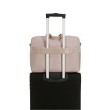 SAMSONITE ECO WAVE - תיק צד למחשב נייד 15.6 אינץ בצבע ורוד- סמסונייט, מתנה למנהלת, מתנה לסטודנטית, תיק אלגנטי למחשב נייד, תיק למחשב נייד בצבע ורוד