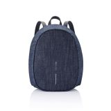 XD DESIGN Bobby Elle denim blue - תיק גב לנשים, תיק גב דמוי ג'ינס, תיק גב נגד גניבות, תיק גב קטן דמוי ג'ינס לנשים, תיק גב מעוצב