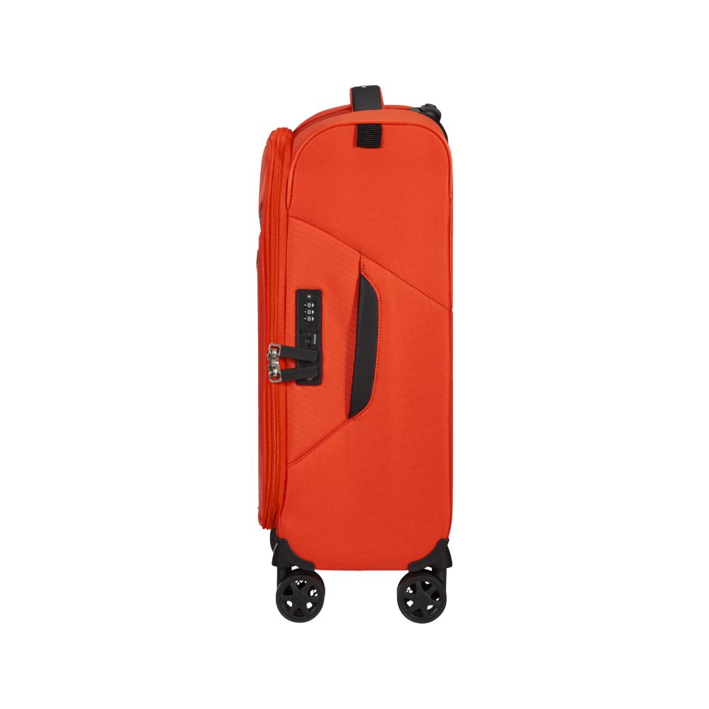 מזוודה בצבע כתום- סמסונייט-SAMSONITE, מזוודת עליה למטוס 20 אינץ', מזוודת סמסונייט 4 גלגלים, מזוודת SAMSONITE LITEBEAM