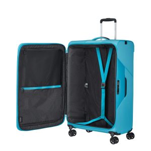 מזוודת סמסונייט -SAMSONITE -בצבע טורקיז-28 אינץ, מזוודת סמסונייט דגם LITEBEAM, מזוודה גדולה מתרחבת, מזוודה 28 אינץ