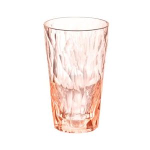 KOZIOL SUPERGLAS 300ml CLUB No.6 transparent rose -כוס קוזיאול ורודה בלתי שבירה