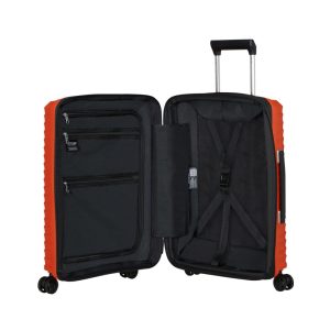 SAMSONITE UPSCAPE SPINNER 5520 EXP-TANGERINE ORANGE - מזווודת סמסונייט 20 אינץ', מזוודה בצבע כתום סמסונייט, מזוודת סמסונייט כתומה קשיחה, מזוודת עליה למטוס