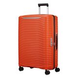 SAMSONITE UPSCAPE SPINNER 7528 EXP-TANGERINE ORANGE- מזוודת סמסונייט מתרחבת 28 אינץ', מזוודה קשיחה סמסונייט, מתנה לעובדים לחגים, מזוודה קשיחה בצבע כתום, מזוודה גדולה סמסונייט
