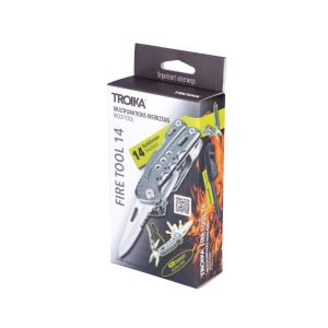 אולר רב תכליתי - TROIKA Multi-tool FIRE TOOL 14- טרוייקה, אולר עם 14 פונקציות, אולר של טרויקה