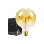 מנורה שולחנית עם כיתוב פנימי - DREAM, מנורה מעוצבת לשולחן העבודה, מנורה עם כיתוב פנימי, מנורה עם כיתוב DREAM