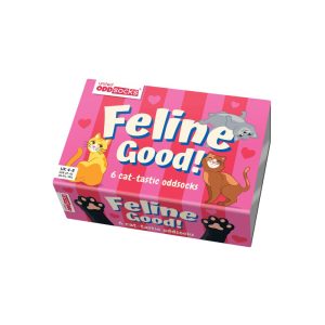 גרביים צבעוניות - FELINE GOOD - יונייטד סוקס - unitedoddsocks, גרביים באיור חתולים, גרביים עם חתולים, גרביים עם איורי חתולים למבוגרים