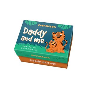 DADDY AND ME - TIGER - AGE 1-2 - גרביים מעוצבות יונייטד אוד סוקס -unitedoddsocks