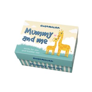 גרבי MUMMY AND ME - GIRAFFE - יונייטד אוד סוקס - unitedoddsocks, גרביים מעוצבים, גרביים לאם ולפעוט