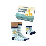 גרבי MUMMY AND ME - GIRAFFE - יונייטד אוד סוקס - unitedoddsocks, גרביים מעוצבים, גרביים לאם ולפעוט
