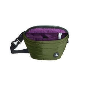 פאוץ'- Mueslii Waist Bag Large,MUESLII Waist bag large High tech Green, פאוץ מעוצב, פאוץ' בצבע ירוק כהה, פאוץ' גדול לטיולים