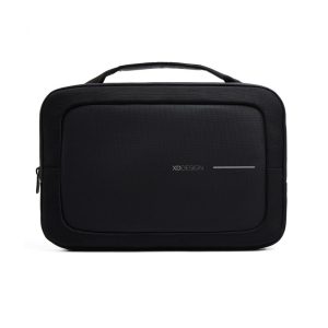 XD Design 14"_ Laptop Bag, black - תיק צד למחשב נייד, תיק צד שחור למחשב, תיק צד אלגנטי למחשב נייד, תיק צד למחשב נייד למנהלים, תיק צד עשוי חומרים ממוחזרים, תיק צד אקסדי דיזיין, מתנה לעובדים, מתנה למנהלים, תיק צד שחור "14