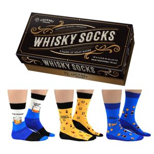 unitedoddsocks גרביים WHISKY BOX SOCKS - גרביים מעוצבות, גרביים עם איור של וויסקי