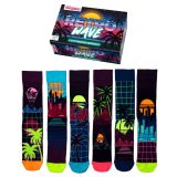 גרביים בעיצוב רטרו- ODD SOCKS - אוד סוקס, גרביים מיוחדים, גרביים עם סטייל, גרביים למבוגרים, גרביים בעיצוב מיוחד