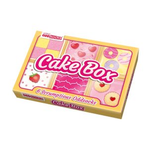 CAKE BOX - גרביים מעוצבים -ODD SOCKS, גרביים של יונייטד אוד סוקס, גרביים מעוצבים לנשים, גרביים בעיטור עוגיות ומאפים, גרביים צבעוניות