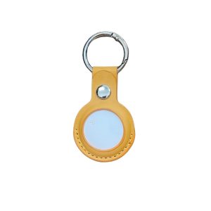 air tag , צהוב , תג מעקב בצבע צהוב – Apple Find My Tag תואם AirTag לאיתור מפתחות, ארנק או תיק גב