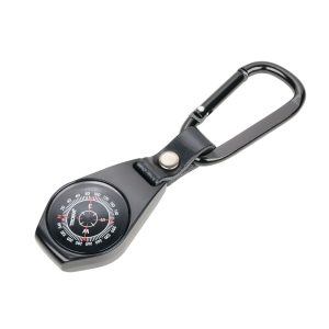 אביזר תלייה עם מצפן ועור בעיצוב אלגנטי