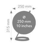 ⁦Troika 23.5 Grad 10 Inch Globe⁩ – תמונה ⁦3⁩